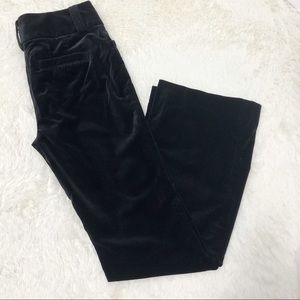 Banana Republic Martin fit black velvet trousers 6